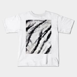 White Marble Kids T-Shirt